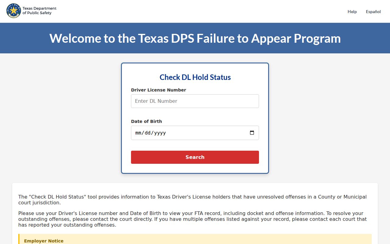 Floyd County traffic warrant records: Texas FTA and FTP compliance portal
