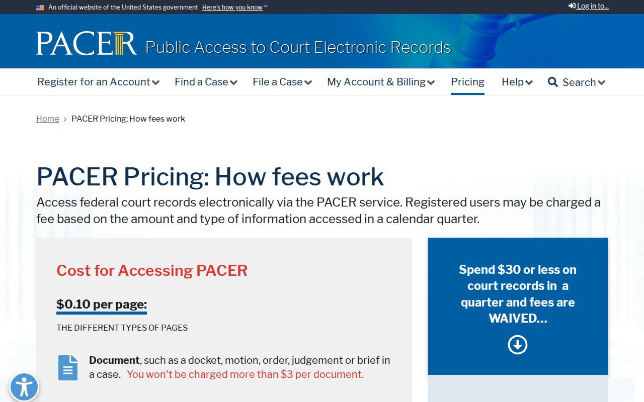 Floyd County most wanted information: federal PACER docket access is separate from a local roster