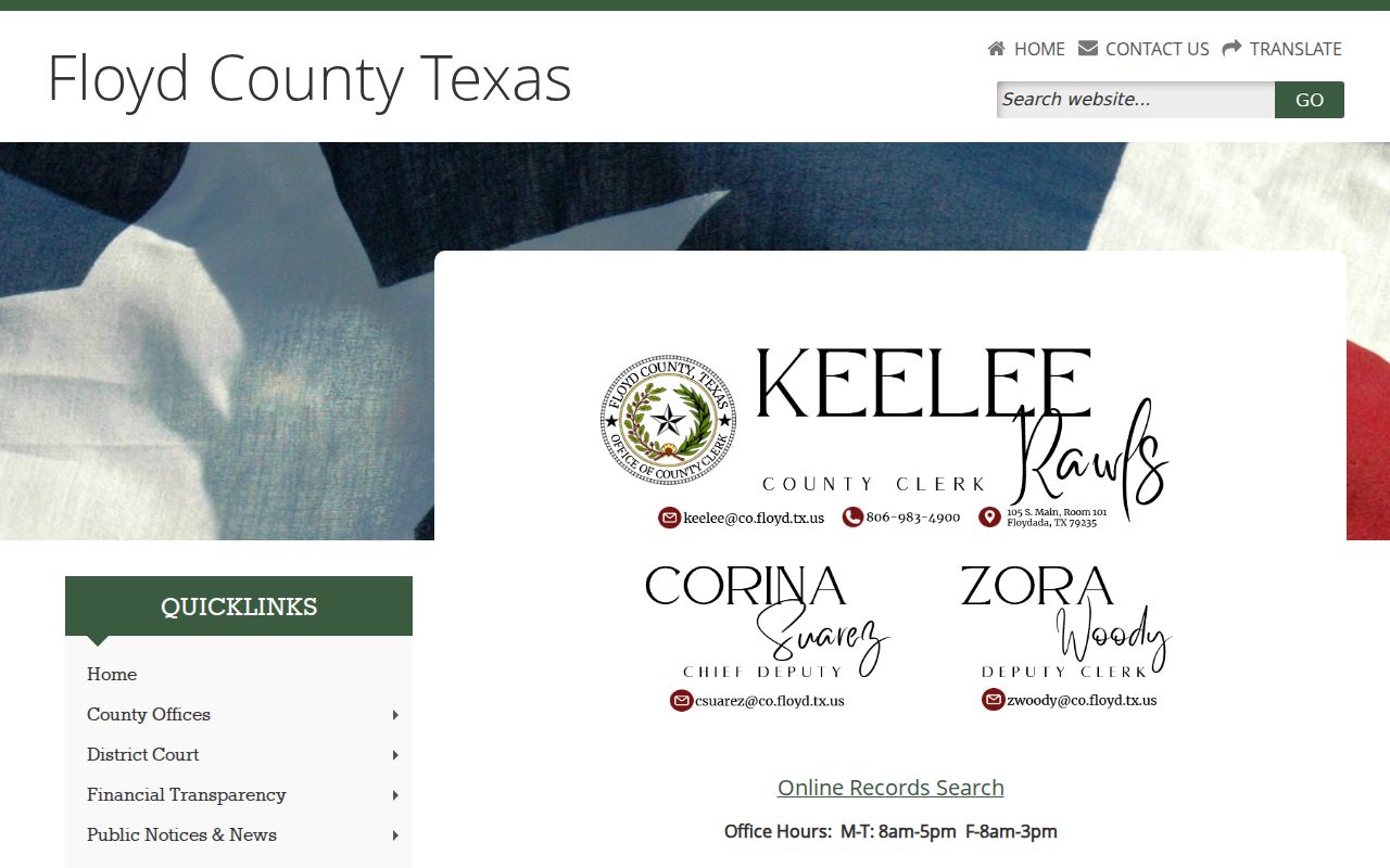 Floyd County warrant records: County Clerk records and search notice