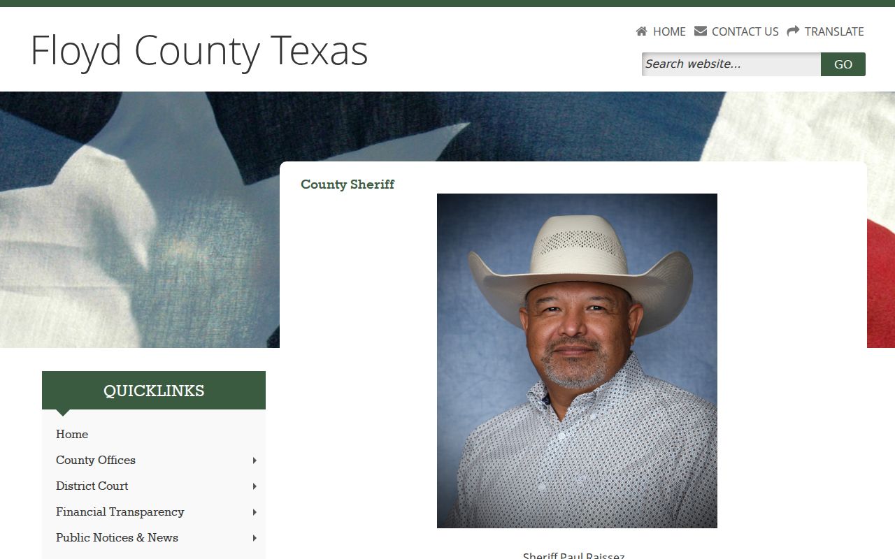 Floyd County warrant records: official sheriff contact page